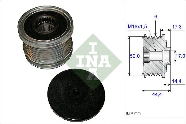 WILMINK GROUP Ģeneratora brīvgaitas mehānisms WG1253723